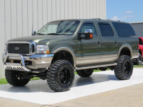 2002 Ford Excursion Diesel 4×4 King Ranch 8″ Lift 37sx20s