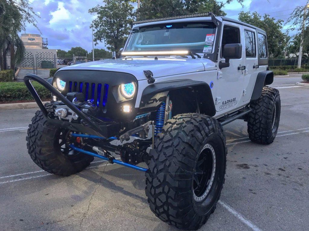 modified 2016 Jeep Wrangler Unlimited Sport monster