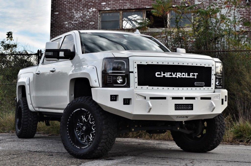 cool custom 2015 Chevrolet Silverado 1500 High Country monster truck