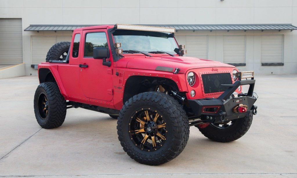customized badass 2014 Jeep Wrangler monster