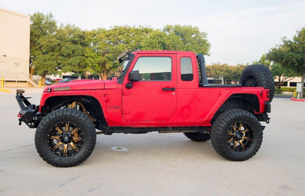 customized badass 2014 Jeep Wrangler monster