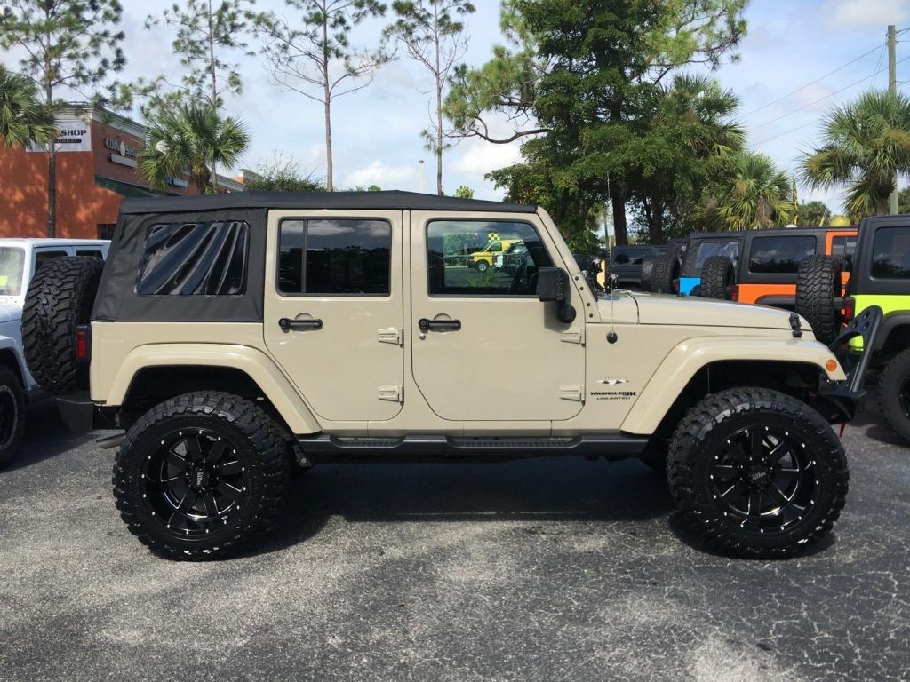 low miles 2018 Jeep Wrangler Unlimited Sahara monster