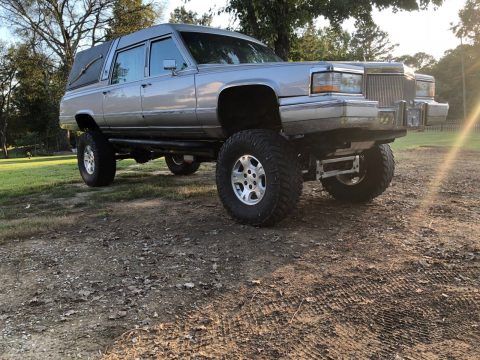 customized 1991 Cadillac Brougham hearse monster for sale