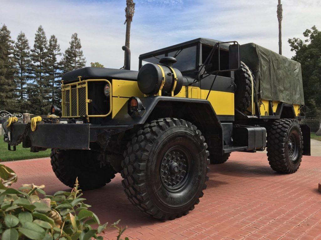 military 1970 Kaiser JEEP 5 TON Truck & Trailer monster