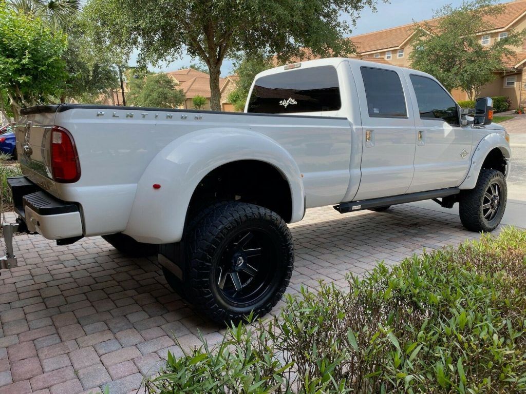 carefully maintained 2011 Ford F 350 Platinum monster