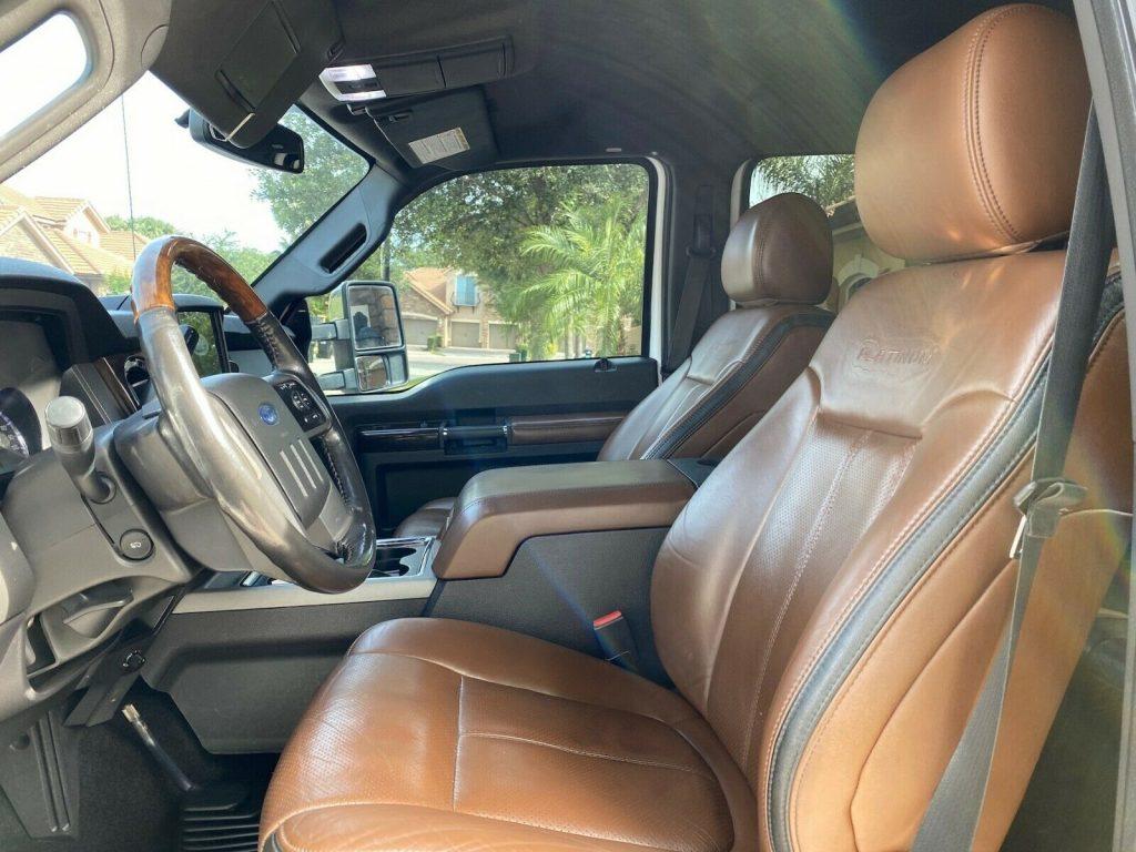 carefully maintained 2011 Ford F 350 Platinum monster