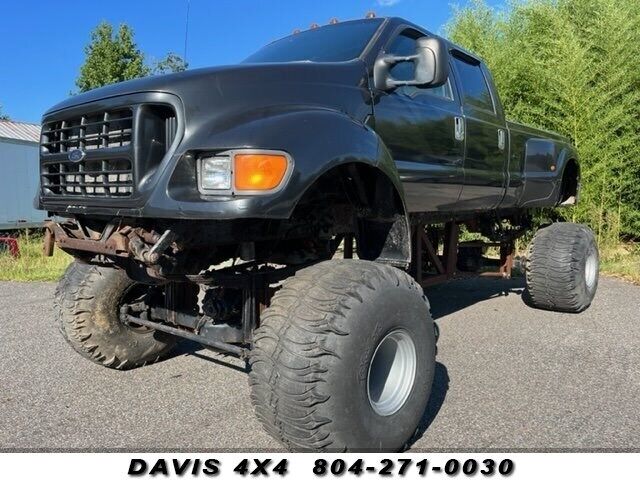 2000 Ford F650 Custom Monster Truck Mega Mud Project 101769 Miles Blue 7.3L V8