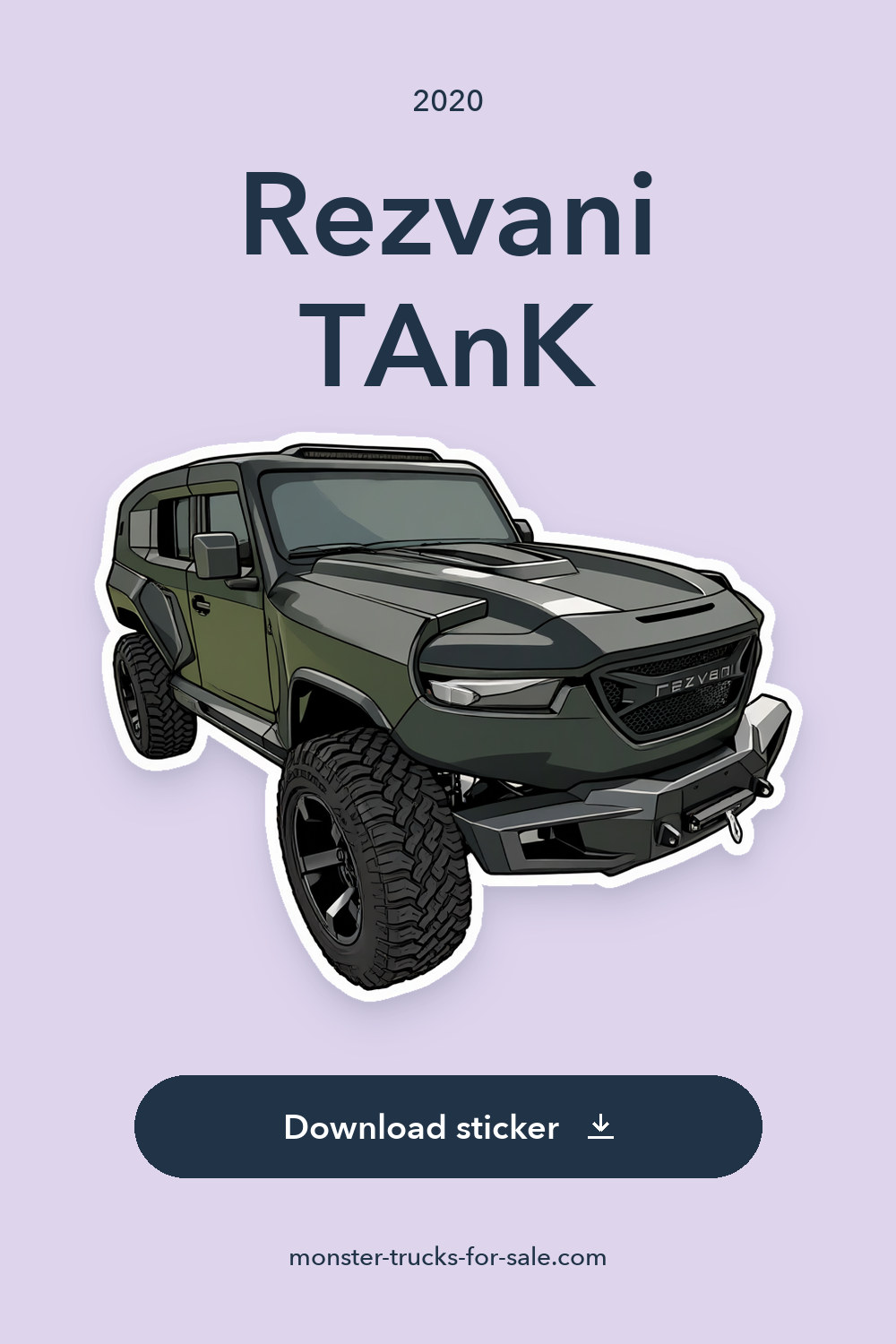 2020 Rezvani TAnK sticker preview