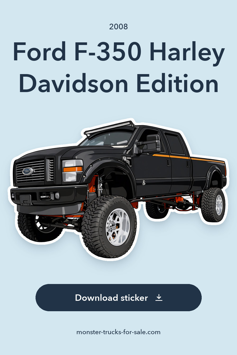 2008 Ford F-350 Harley Davidson Edition sticker preview