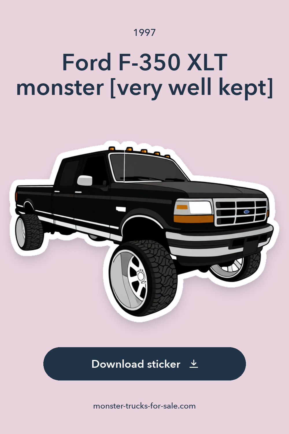 1997 Ford F-350 XLT monster [very well kept] sticker preview