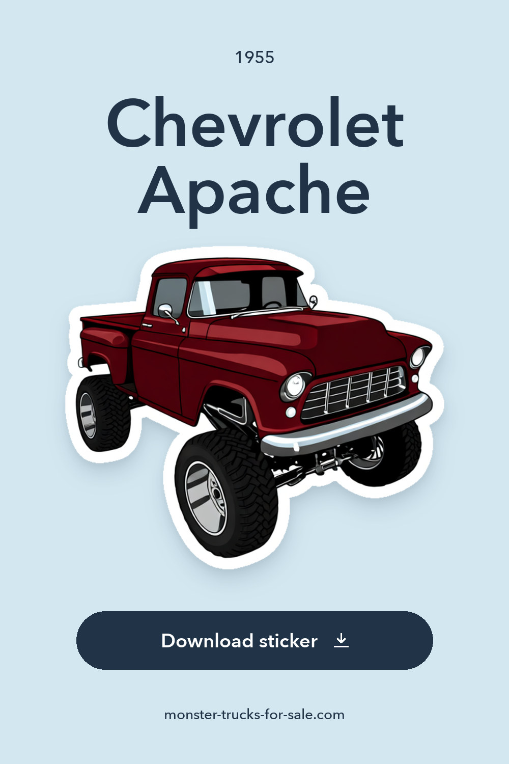 1955 Chevrolet Apache sticker preview